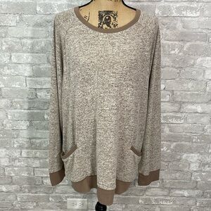 Wekili Plush Long Sleeve Pocket Top